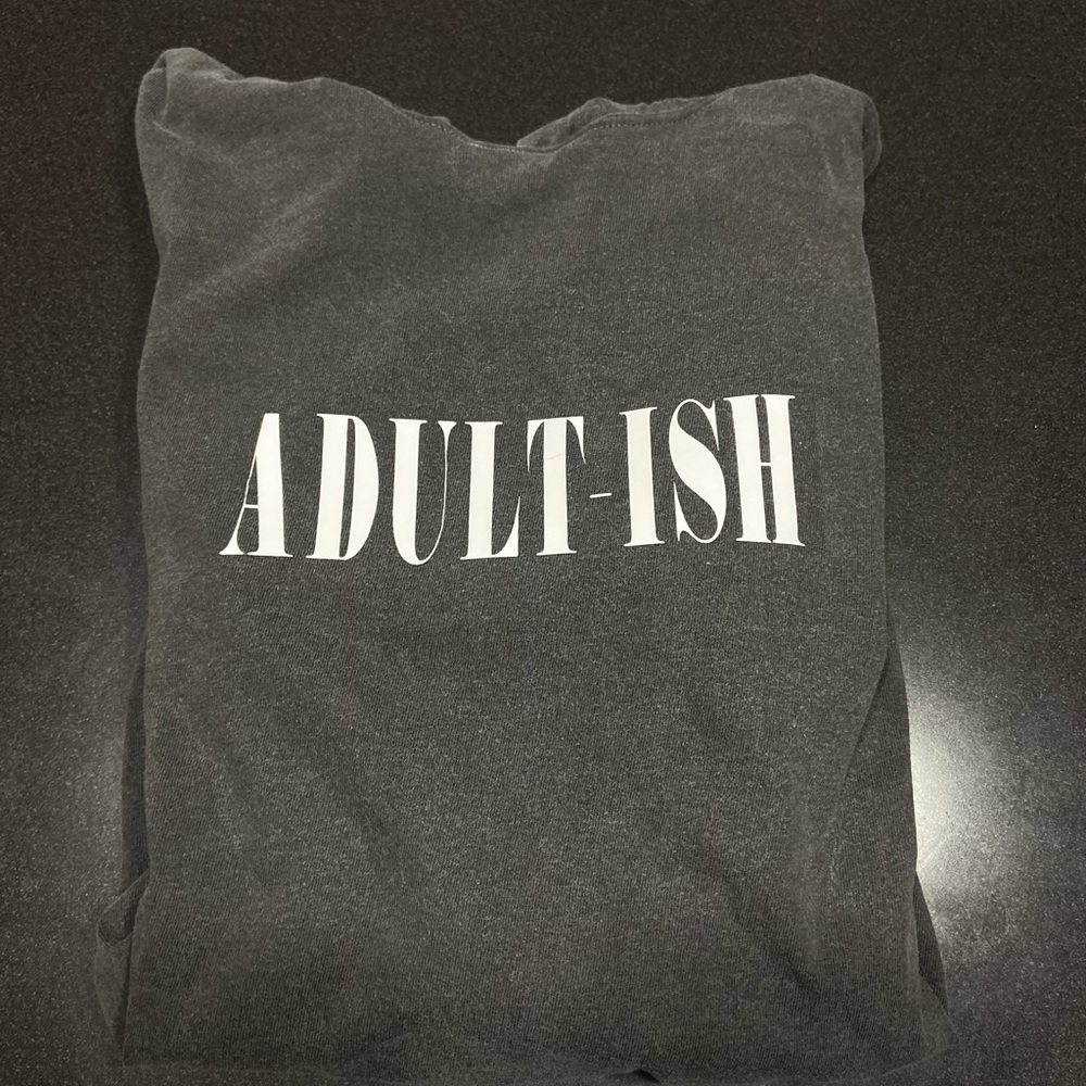 Handmade Light Hoodie “Adult-ish” W/ Hood - Picture 1 of 1